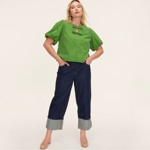 Kate Spade New York Target High Rise Straight Leg Wide Cuff Women's Jeans.SZ 6